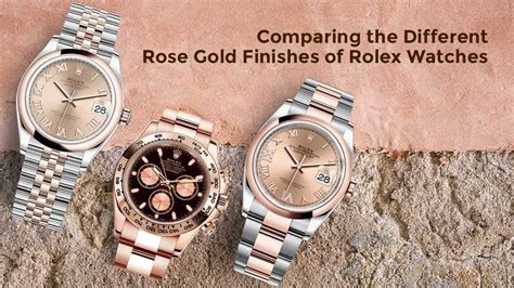 rolex or rose caoutchouc|Comparing the Different Rose Gold Finishes of Rolex Watches.